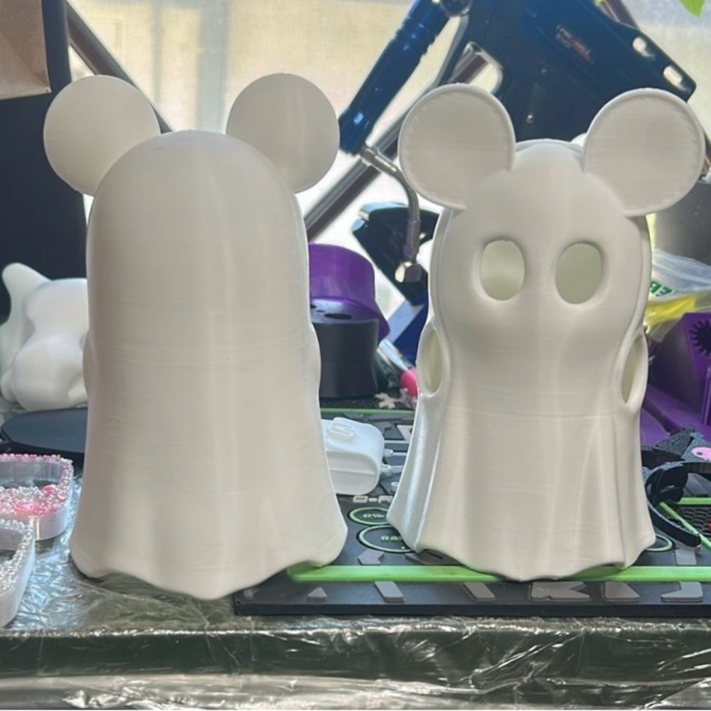 White Ghost Mickey Mouse labubu